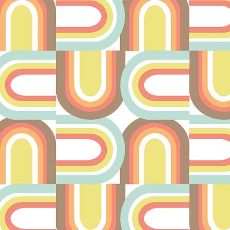 Manhattan Comfort Nixon, Vinyl U Turn Wallpaper, 205 In X 33 Ft = 56 Sq Ft Nixon